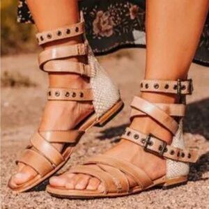 Freebird Saylor Beige/White snake